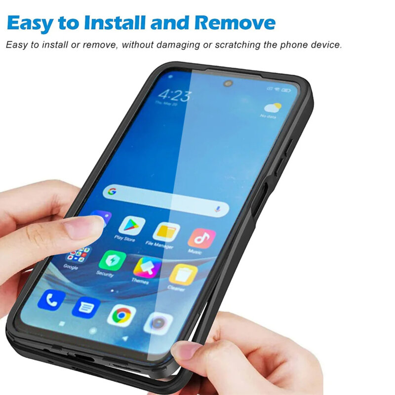 Husa 360° Samsung Galaxy A12 Techsuit ColorVerse, negru