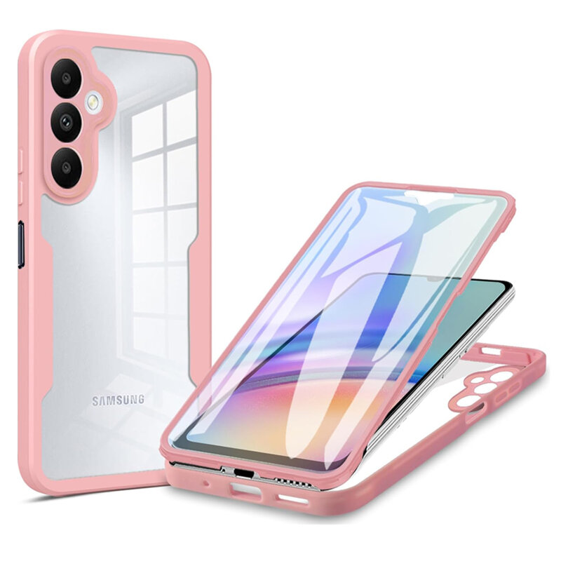 Husa 360° Samsung Galaxy A25 5G Techsuit ColorVerse, roz
