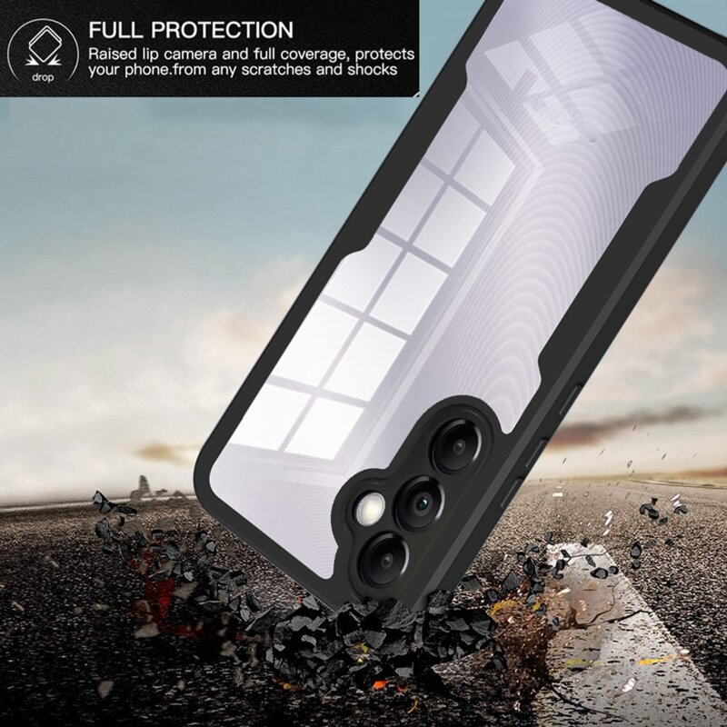 Husa 360° Samsung Galaxy A15 4G Techsuit ColorVerse, negru