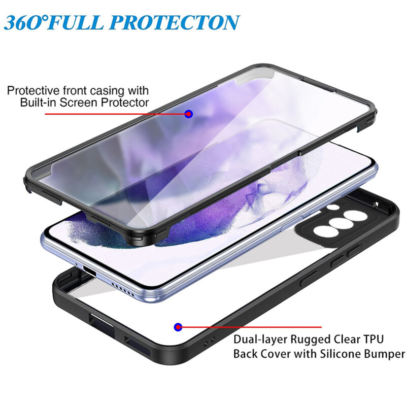 Husa 360° Samsung Galaxy S21 FE 5G Techsuit ColorVerse, mov