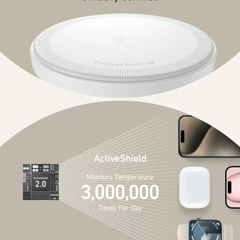 Statie de incarcare wireless pentru Apple 15W, Anker, B25M3321