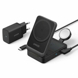 Statie de incarcare wireless Anker, 15W, B2557311, negru