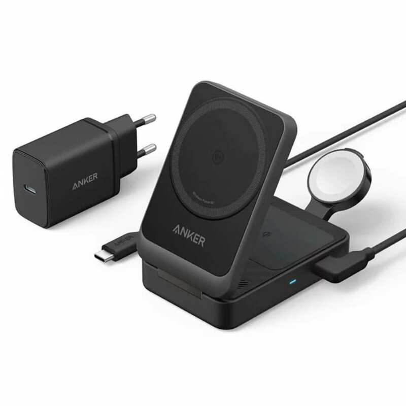 Statie de incarcare wireless Anker, 15W, B2557311, negru