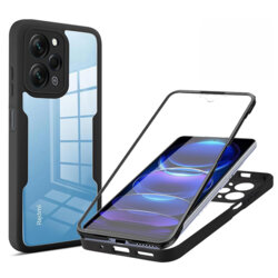 Husa 360° Xiaomi Redmi 12 4G Techsuit ColorVerse, negru