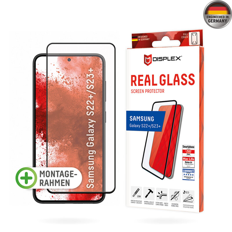 Folie sticla premium Samsung Galaxy S23 Plus / S22 Plus 5G Displex Real Glass Full Cover, negru