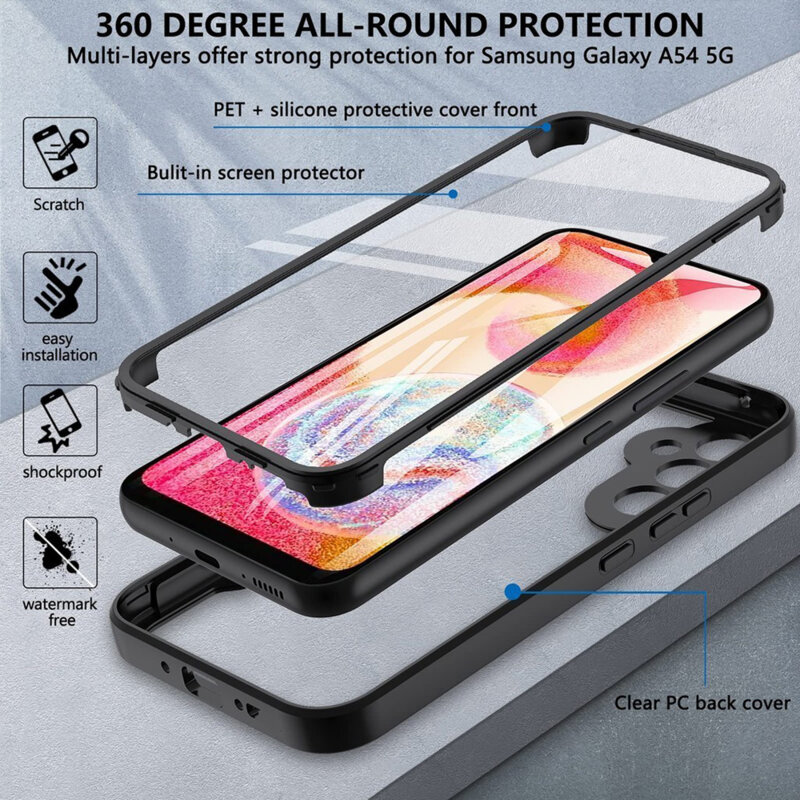 Husa 360° Samsung Galaxy S24 Plus Techsuit ColorVerse, mov