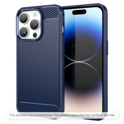 Husa iPhone 6 Plus/ 6s Plus Techsuit Carbon Silicone, albastru
