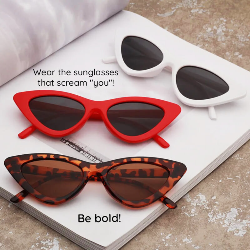 Ochelari de soare triunghiulari dama Techsuit, leopard, 5040