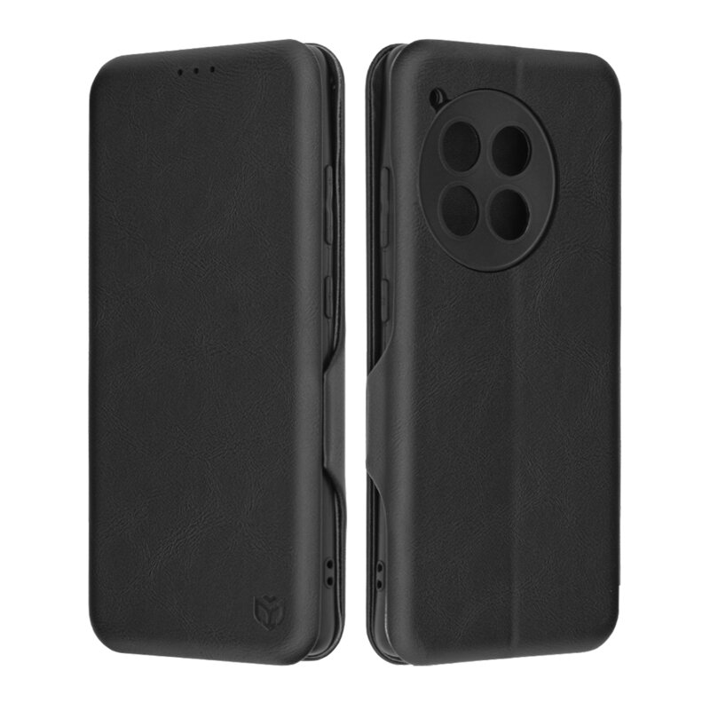 Husa 360° OnePlus 12R Techsuit Safe Wallet Plus, negru