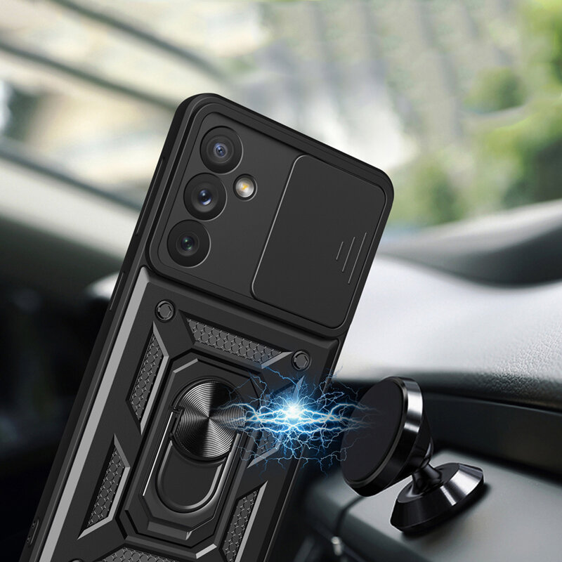Husa Samsung Galaxy A34 5G protectie camera Techsuit CamShield Series, albastru