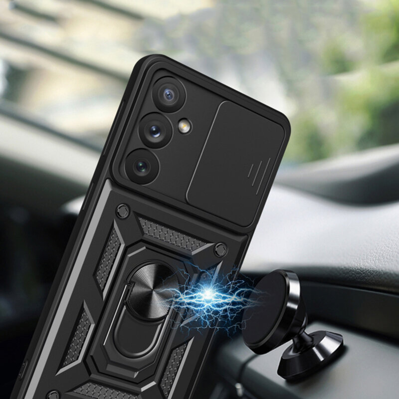 Husa Samsung Galaxy A54 protectie camera Techsuit CamShield Series, albastru