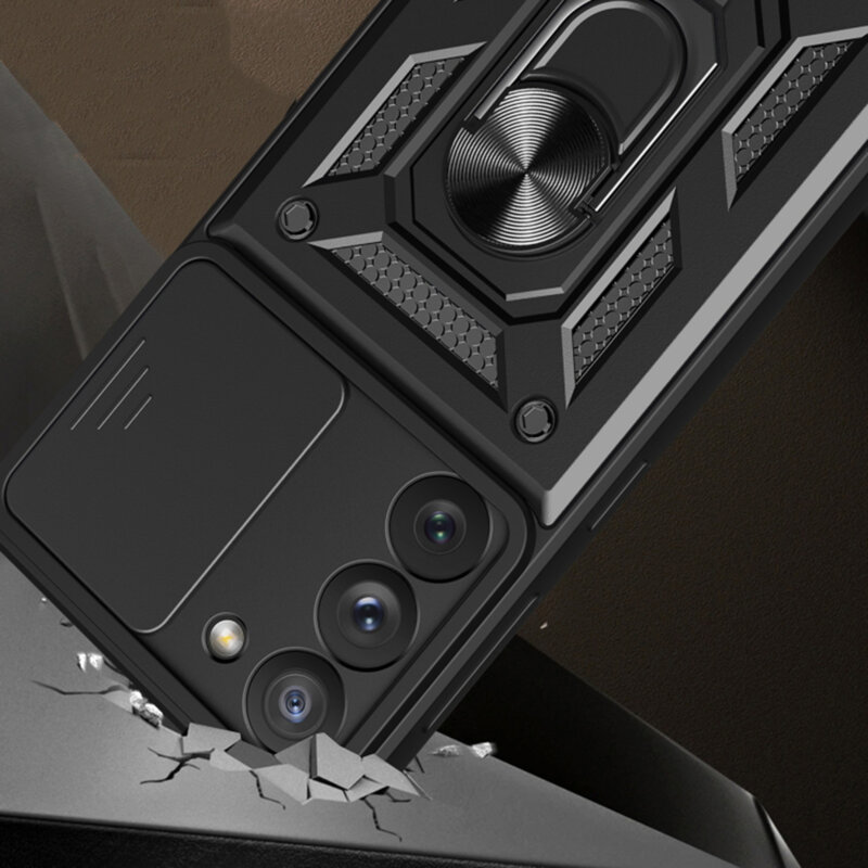 Husa Samsung Galaxy S23 Plus protectie camera Techsuit CamShield Series, albastru