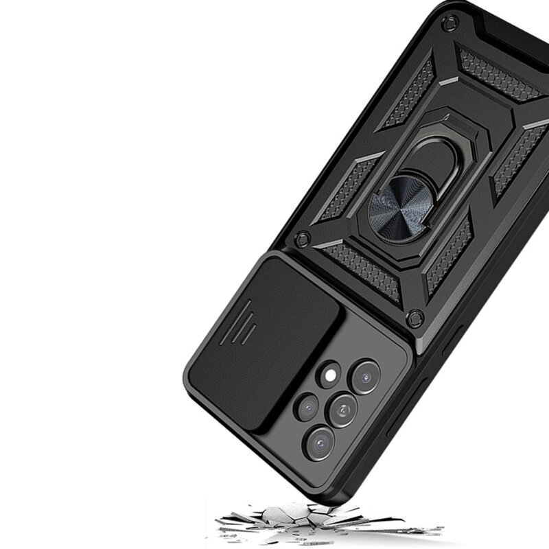 Husa Samsung Galaxy A52s 5G protectie camera Techsuit CamShield Series, albastru