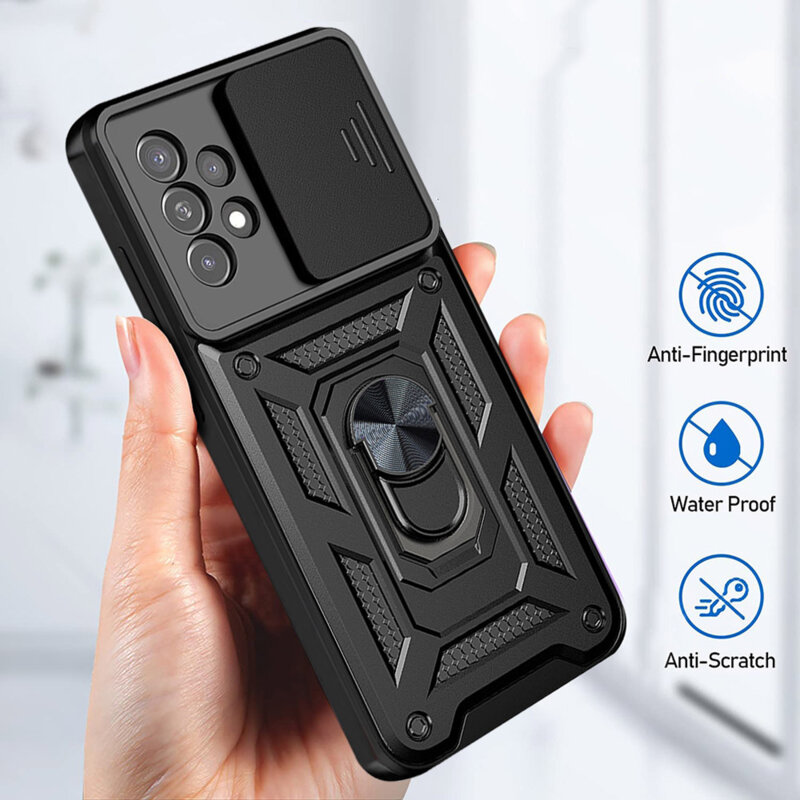 Husa Samsung Galaxy A52s 5G protectie camera Techsuit CamShield Series, albastru