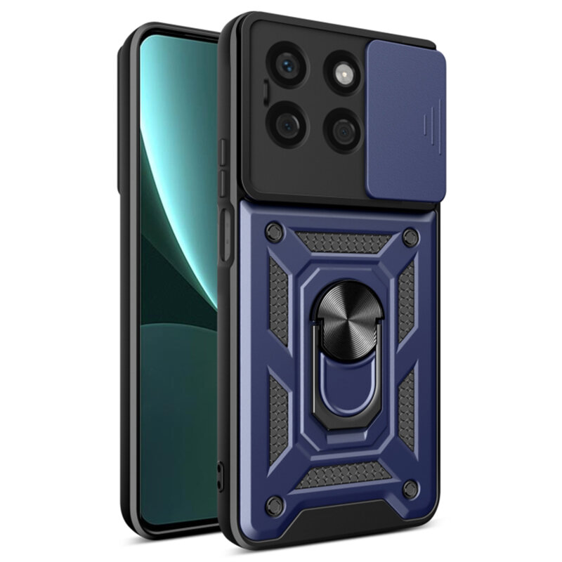 Husa Honor X8b protectie camera Techsuit CamShield Series, albastru