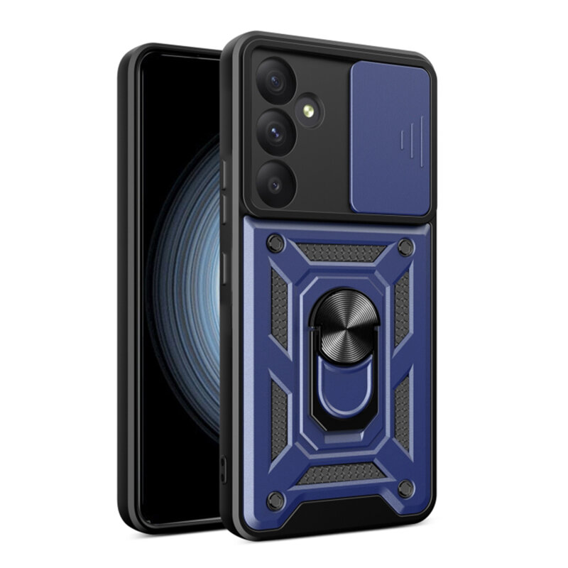 Husa Samsung Galaxy A55 5G protectie camera Techsuit CamShield Series, albastru