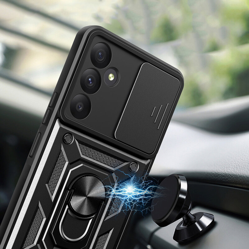 Husa Samsung Galaxy A35 5G protectie camera Techsuit CamShield Series, albastru