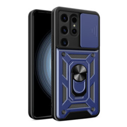 Husa Samsung Galaxy S24 Ultra protectie camera Techsuit CamShield Series, albastru