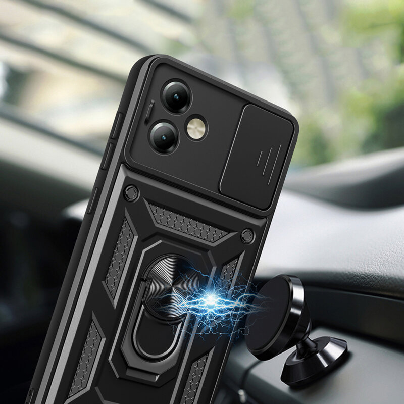 Husa Motorola Moto G14 protectie camera Techsuit CamShield Series, albastru
