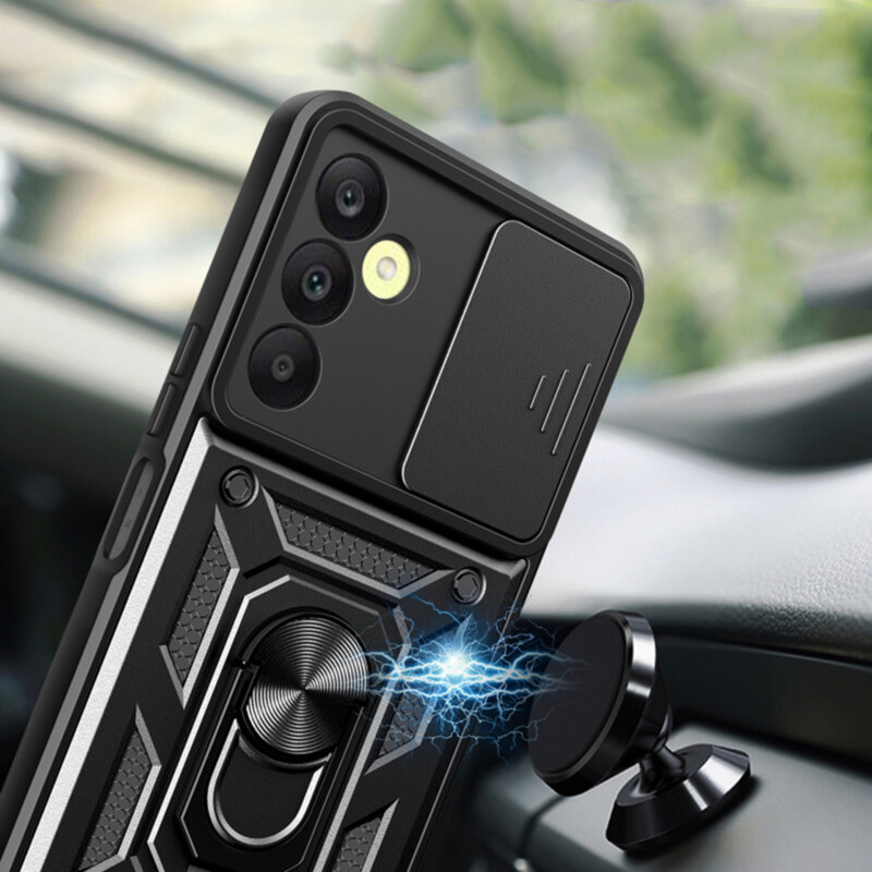 Husa Samsung Galaxy A25 5G protectie camera Techsuit CamShield Series, albastru