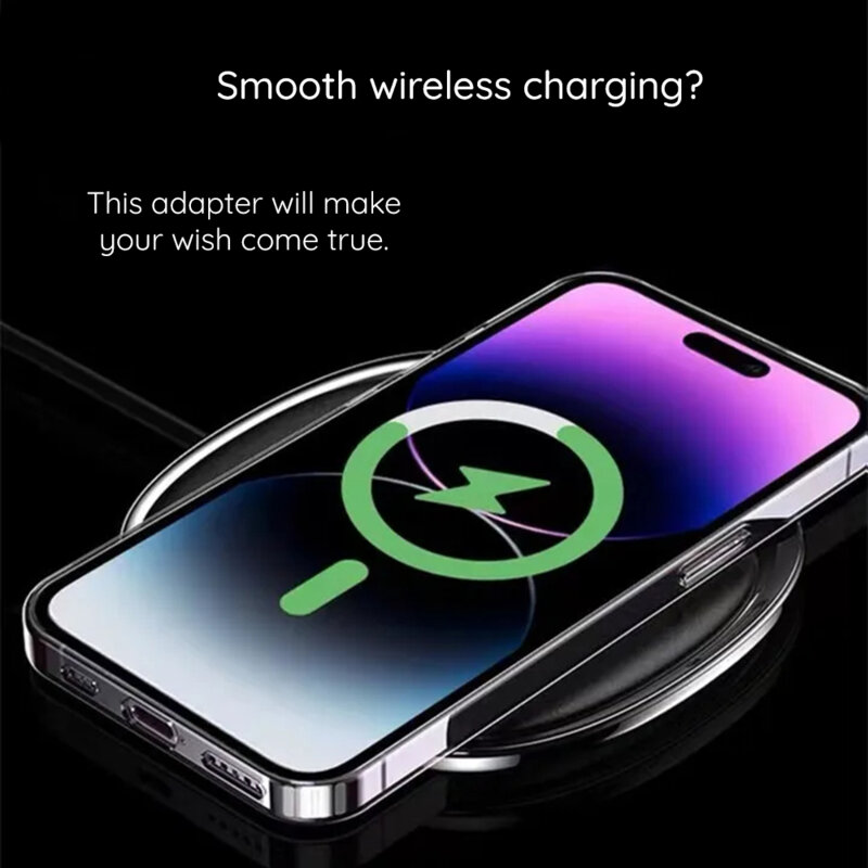 Adaptor MagSafe incarcare wireless Techsuit MPR5, bleumarin