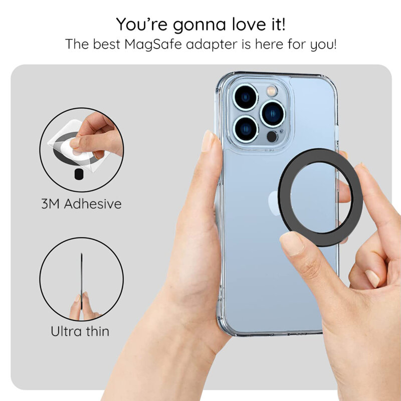 Adaptor MagSafe incarcare wireless Techsuit MPR5, mov deschis