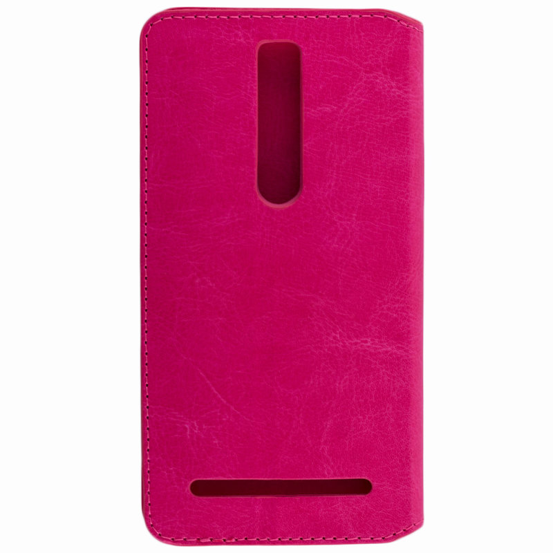 Husa Asus Zenfone 2 (5.5 inch) Flip Tip Carte Roz Dekker
