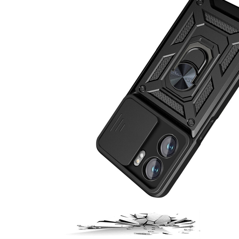 Husa Oppo A57 4G protectie camera Techsuit CamShield Series, albastru