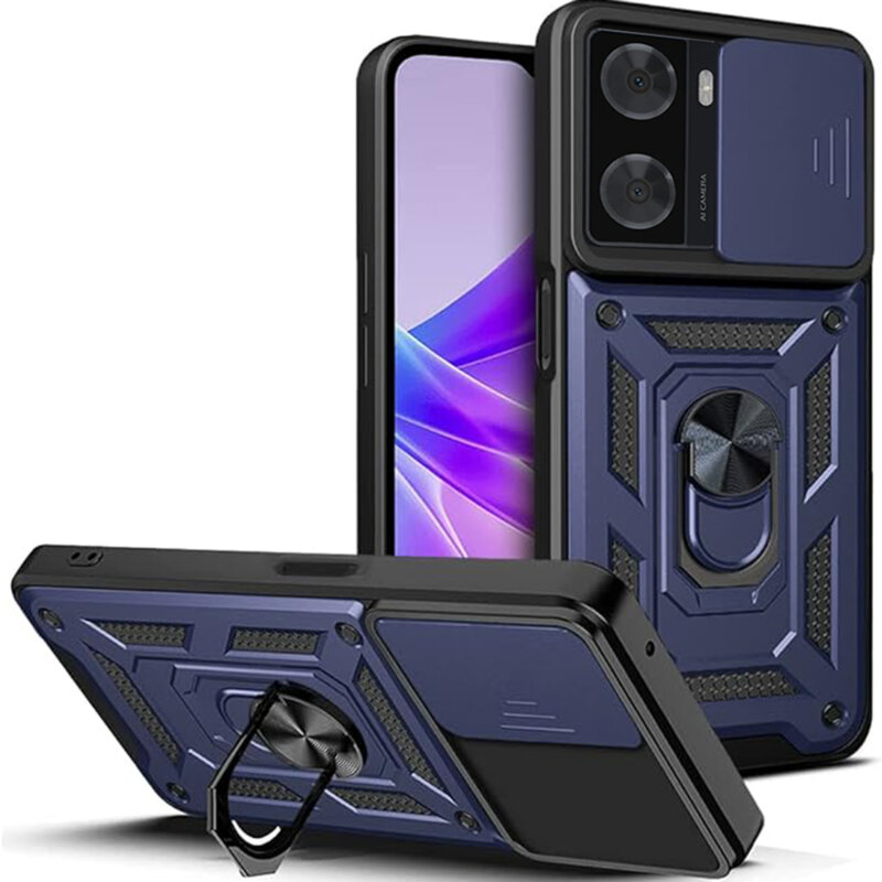 Husa OnePlus Nord N20 SE protectie camera Techsuit CamShield Series, albastru