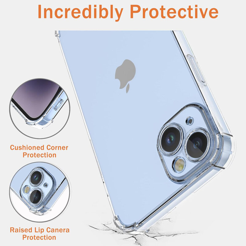 Husa Oppo Reno11 F Techsuit Shockproof Clear Silicone, transparenta