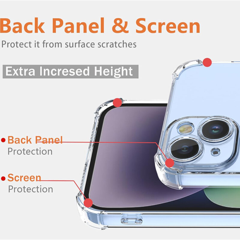 Husa Oppo Reno11 F Techsuit Shockproof Clear Silicone, transparenta