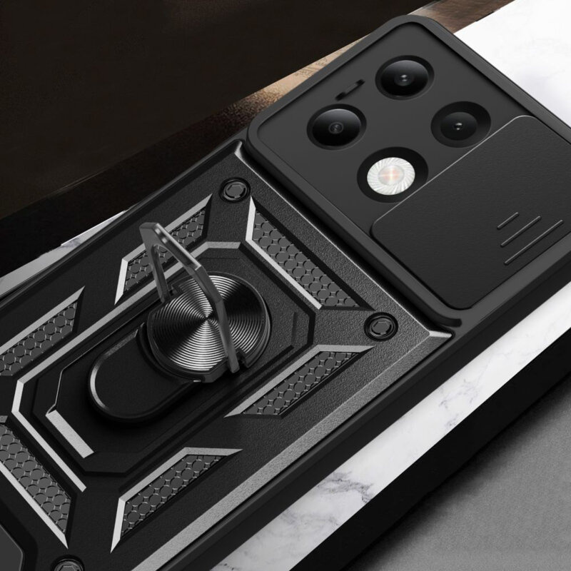 Husa Xiaomi Redmi Note 13 4G protectie camera Techsuit CamShield Series, albastru