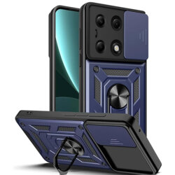 Husa Xiaomi Poco X6 protectie camera Techsuit CamShield Series, albastru