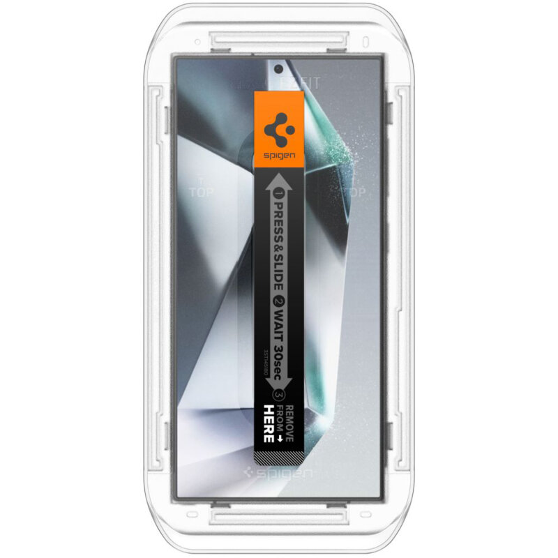 [Pachet 2x] Folie Samsung Galaxy S24 Ultra Spigen Glas.tR EZ Fit, privacy