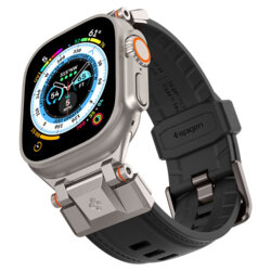 Curea idealStore LuxuryWatch 1.8 inch Spigen DuraPro Armor PU, negru