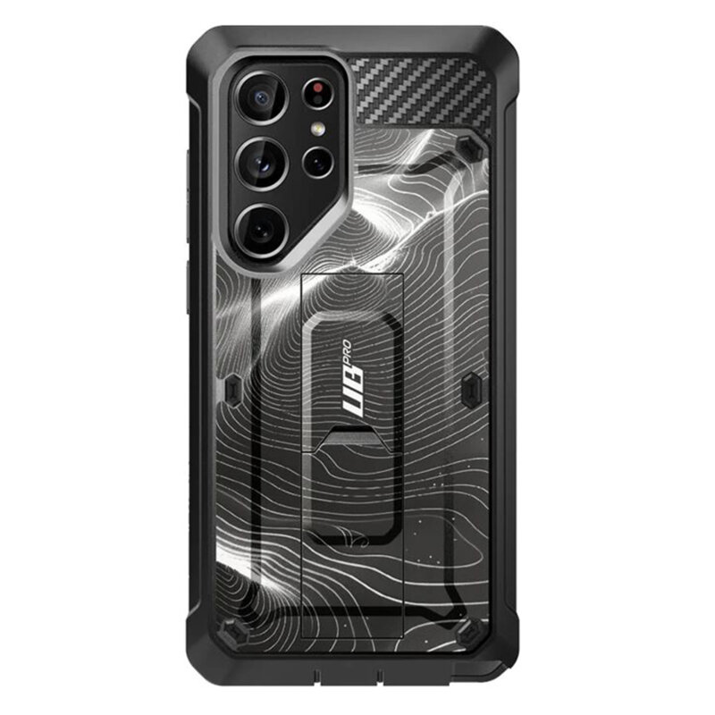 Husa Samsung Galaxy S24 Ultra Supcase Unicorn Beetle Pro, Black Ripple