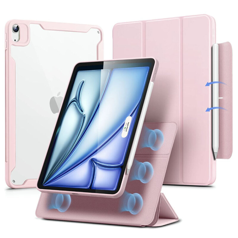 Husa iPad Air 5 (2022) ESR Rebound Hybrid, roz