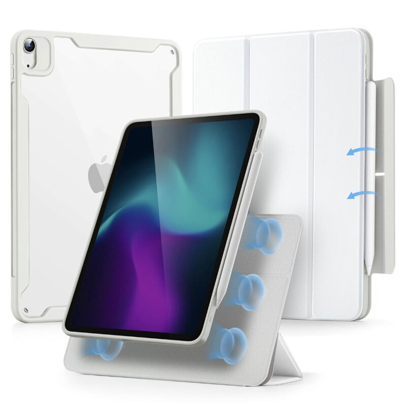 Husa iPad Air 11 (2024) ESR Rebound Hybrid, alb
