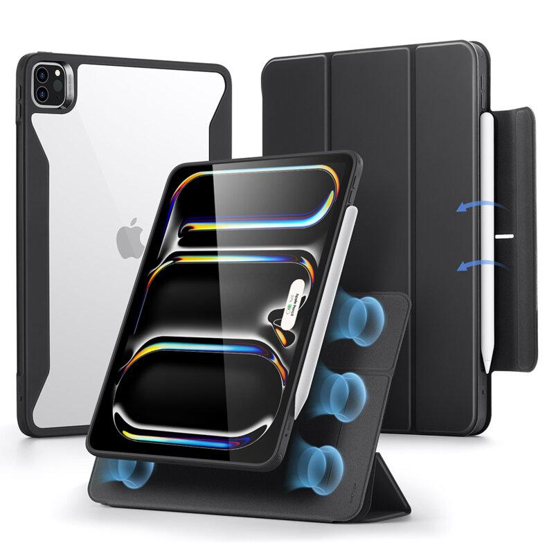 Husa iPad Pro 13 (2024) ESR Rebound Hybrid, negru