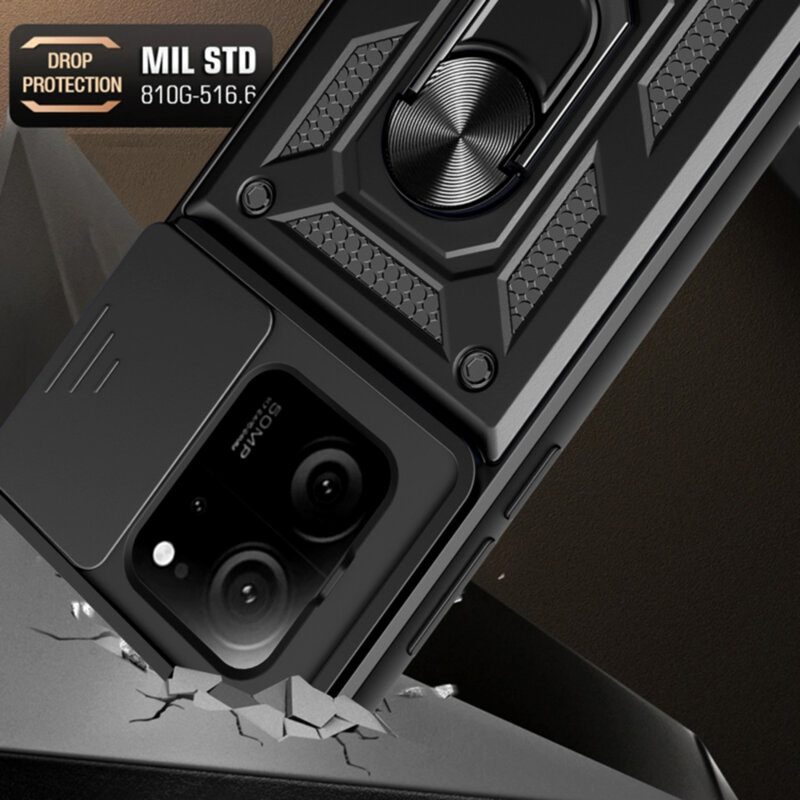 Husa Xiaomi 13T protectie camera Techsuit CamShield Series, albastru