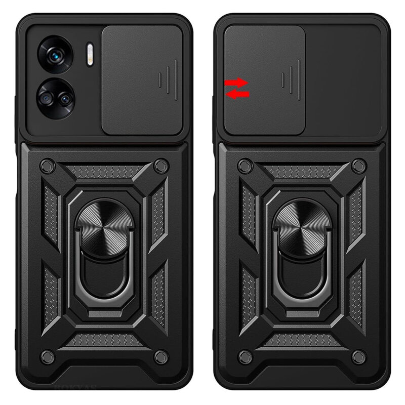 Husa Honor 90 Lite protectie camera Techsuit CamShield Series, albastru