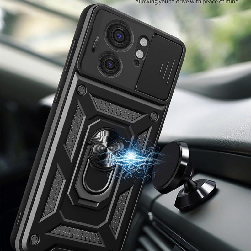 Husa Motorola Edge (2023) protectie camera Techsuit CamShield Series, albastru