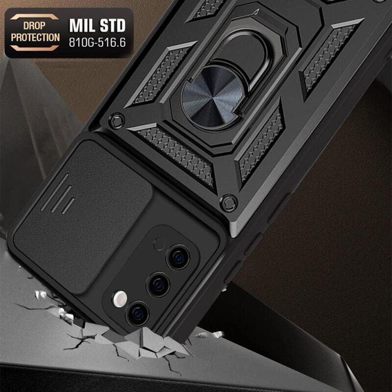 Husa Samsung Galaxy S20 5G protectie camera Techsuit CamShield Series, albastru