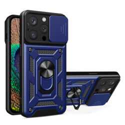 Husa iPhone 15 Pro Max protectie camera Techsuit CamShield Series, albastru