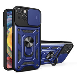 Husa iPhone 15 protectie camera Techsuit CamShield Series, albastru