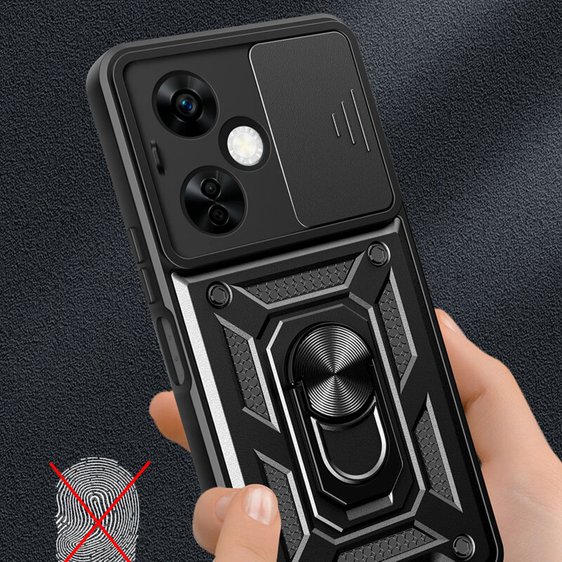Husa OnePlus Nord CE 3 Lite protectie camera Techsuit CamShield Series, albastru