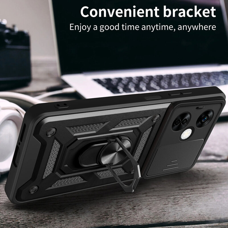 Husa OnePlus Nord CE 3 Lite protectie camera Techsuit CamShield Series, albastru