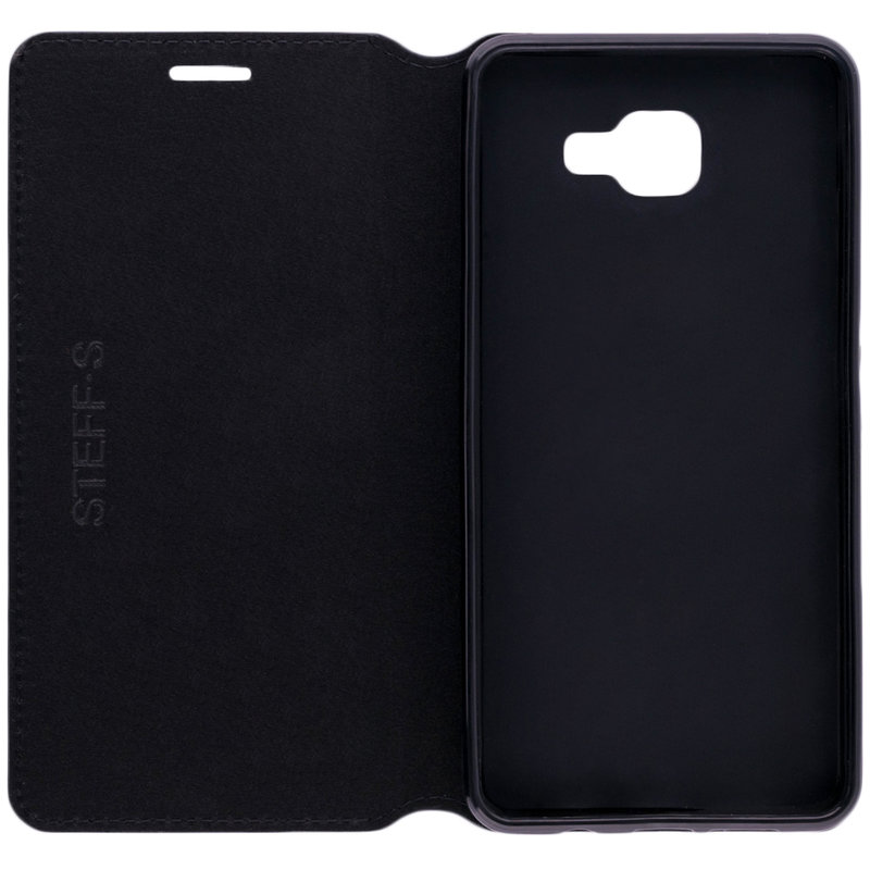 Husa Samsung Galaxy A7 2016 A710 Toc Flip Carte Negru