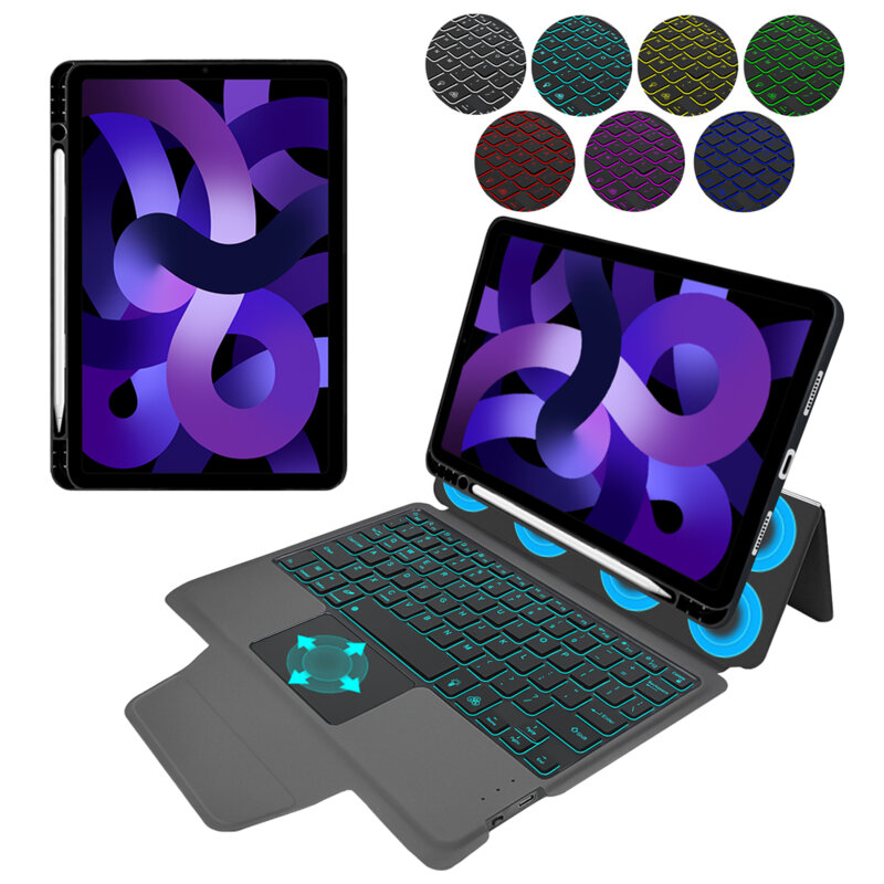[Pachet 360°] Husa cu tastatura + folie iPad Air 4 2020 10.9