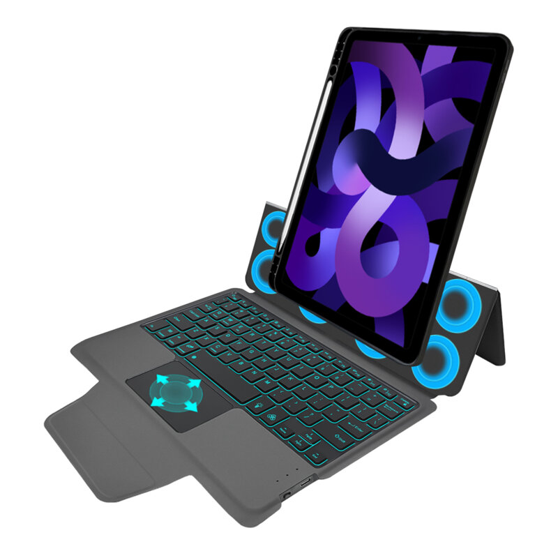 [Pachet 360°] Husa cu tastatura + folie iPad Air 4 2020 10.9